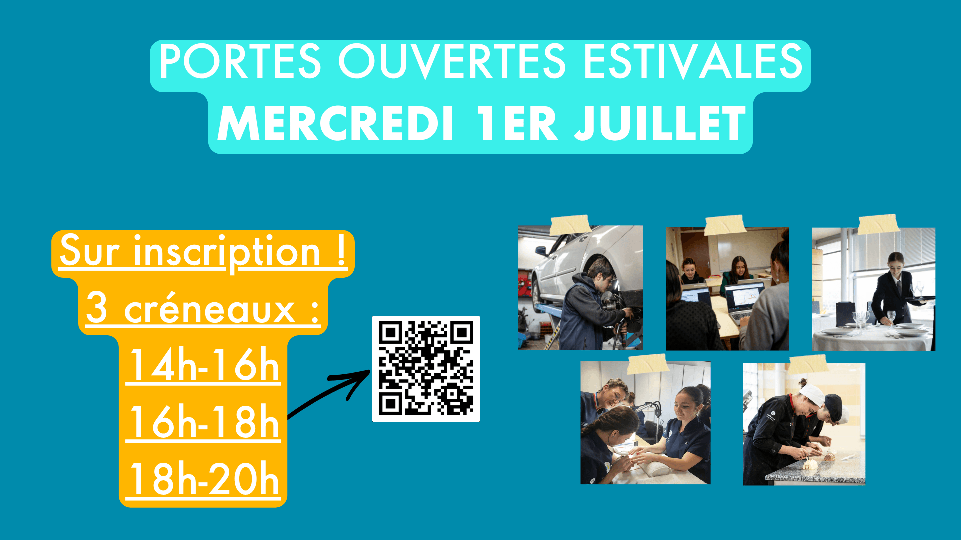 PORTES OUVERTES ESTIVALES 1er JUILLET 2026