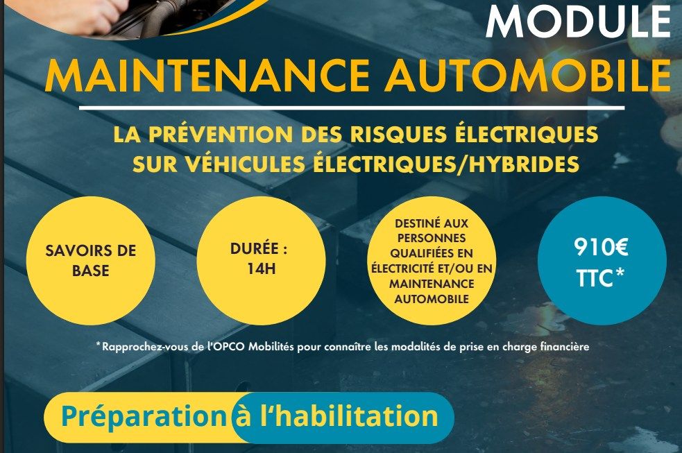 Le prévention des risques électriques sur véhicules électriques/hybrides - Préparation à l'habilitation